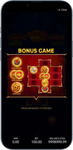 Coin Win 2 Bonus Game Startbildschirm